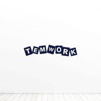 Teamwork Tag Office Work Quote Vinyl Wall Decal Sticker