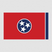 Tennessee State Flag Decal Sticker