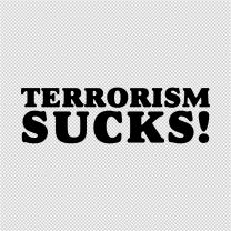 Terrorism Sucks Decal Sticker