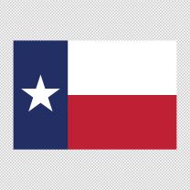 Texas State Flag Decal Sticker