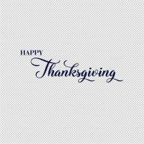 Thanks Giving Holiday Vinyl Decal Sticker