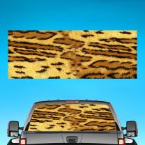 Tiger Skin Pattern Graphics For Pickup Truck Rear Window Perforated Decal