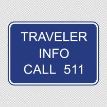 Traveler Information 511 Decal Sticker