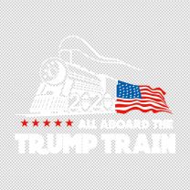 Trump 2020  election And American Flag Decal Sticker Style-F