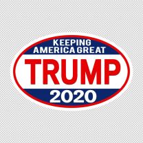Trump 2020 Bumper Keeping American Great Decal Sticker