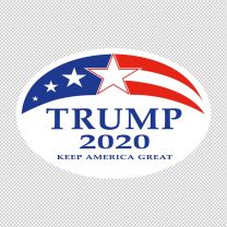 Trump 2020 Presidental Widow Bumper Decal Sticker
