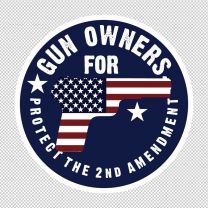Trump 2020 2nd Amendment Gun Owners Decal Sticker