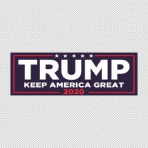 Trump Keep America Great Bumper Political Decal Sticker