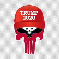 Trump Punisher Sticker Arkansas Flag 2020 Hat decal Sticker