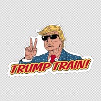 Trump Train 2020 Cool Political Usa Vinyl Decal Sticker