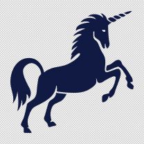 Unicorn With Tail Decal Sticker