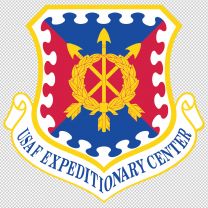 United States Air Force Expeditionary Center Army Emblem Logo Shield Decal Sticker
