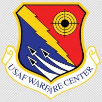 United States Air Force Warfare Center Army Emblem Logo Shield Decal Sticker