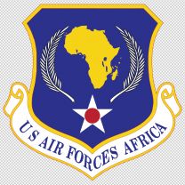 United States Air Forces In Africa Army Emblem Logo Shield Decal Sticker