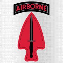 United States Army Special Operations Comman Airborne Army Emblem Logo Shield Decal Sticker
