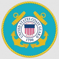United States Coast Guard Army Emblem Logo Shield Decal Sticker