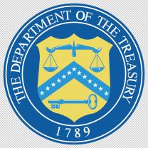 United States Department Of The Treasury Army Emblem Logo Shield Decal Sticker