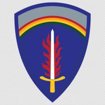 United States Europe Usareur Army Emblem Logo Shield Decal Sticker
