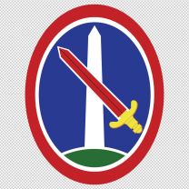 United States Military District Of Washington Army Emblem Logo Shield Decal Sticker