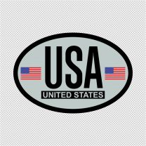 United States USA Emblem Decal Sticker