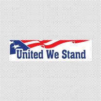 United We Stand America Flag Decal Sticker 