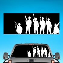 Us Army Graphics For Pickup Truck Rear Window Perforated Decal