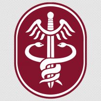 Us Army Medical Command Emblem Logo Shield Decal Sticker