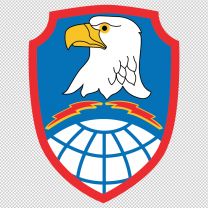 Us Army Space And Missile Defense Command Emblem Logo Shield Decal Sticker