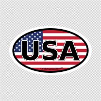 USA America Flag Decal Sticker