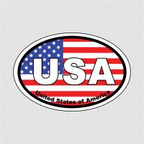 USA American Flag Decal Sticker