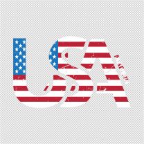 USA Emblem Decal Sticker