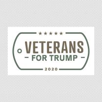 Veterans For Trump Bumper Decal Sticker