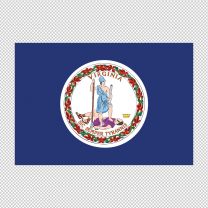 Virginia State Flag Decal Sticker