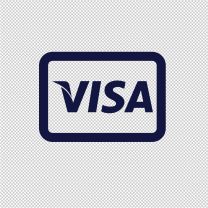 Visa Logo Emblems Vinyl Decal Sticker