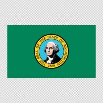 Washington State Flag Decal Sticker