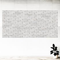 White Wall Brick Graphics Pattern Wall Mural Vinyl Decal