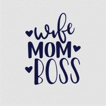Wife Mom Mother Father Vinyl Decal Sticker