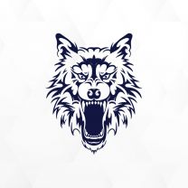 Wolf Boat Decal Sticker