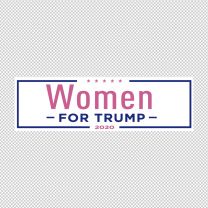Women For Trump Bumper Decal Sticker