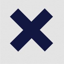 X Shapes Symbols Vinyl Decal Stickers