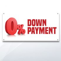 Zero Down Payment Digitally Printed Banner