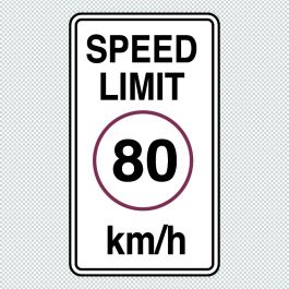 Speed Limit Decal Sticker