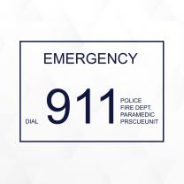 911 Emergency Ambulance Automotive Vinyl Decal Sticker