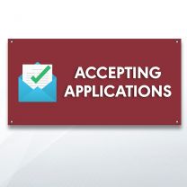 Accepting Applications Digitally Printed Banner