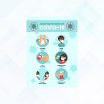 Advice for Prevention of Covid19 Window Poster