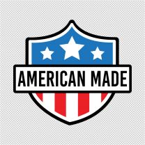 American Made Shield Decal Sticker