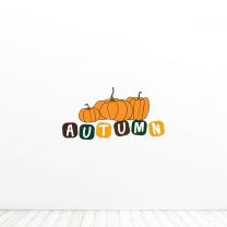 Autumn Pumpkin Halloween Quote Vinyl Wall Decal Sticker