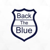 Back Blue Law Enforment Vinyl Decals Stickers