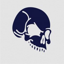 Bad Boy Skull Design Shape 47 Vinyl Decal Sticker