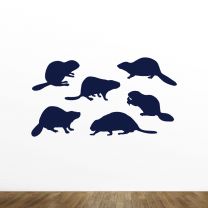 Beaver Silhouette Wall Vinyl Decal